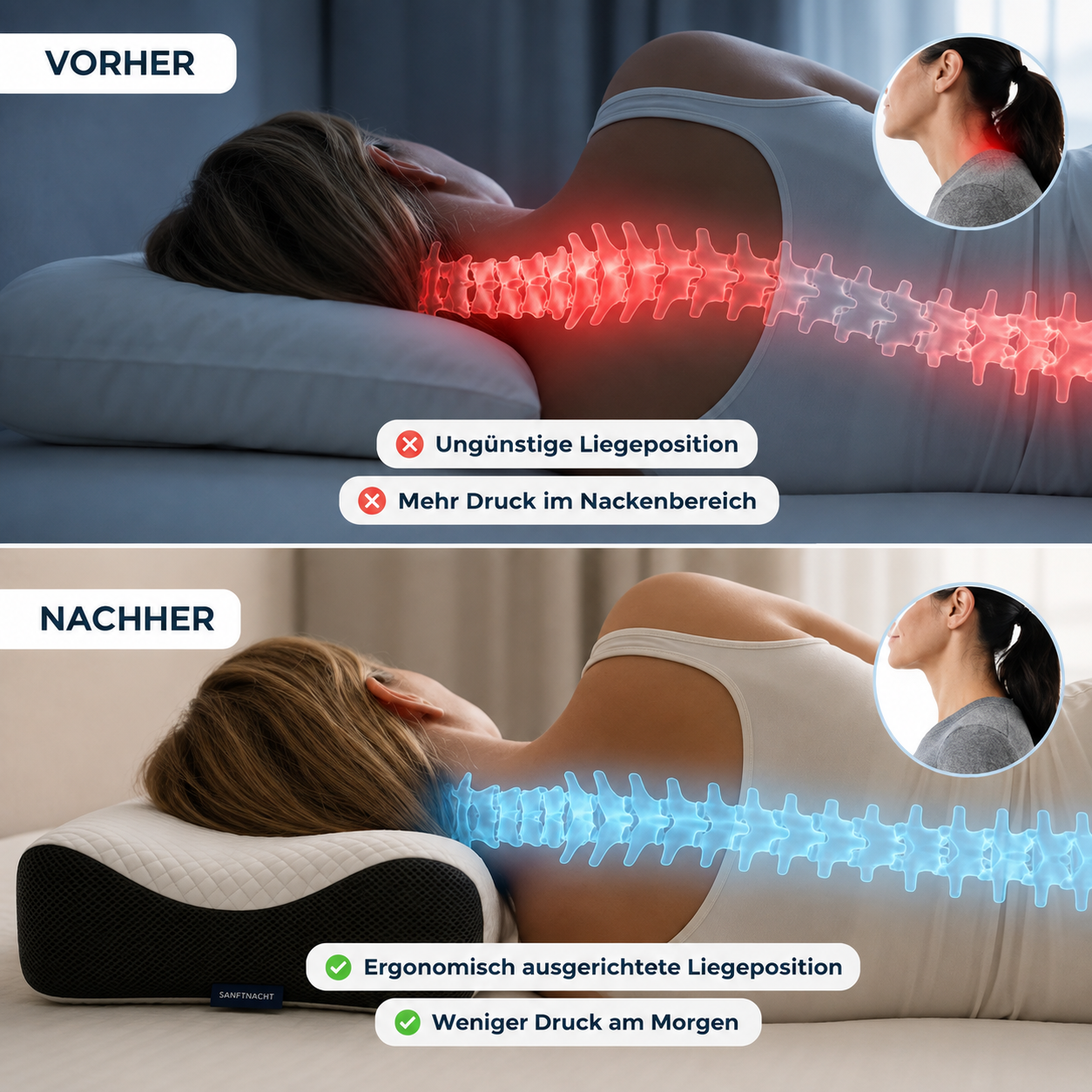 GentleNight Form – Ergonomic Sleeping Pillow