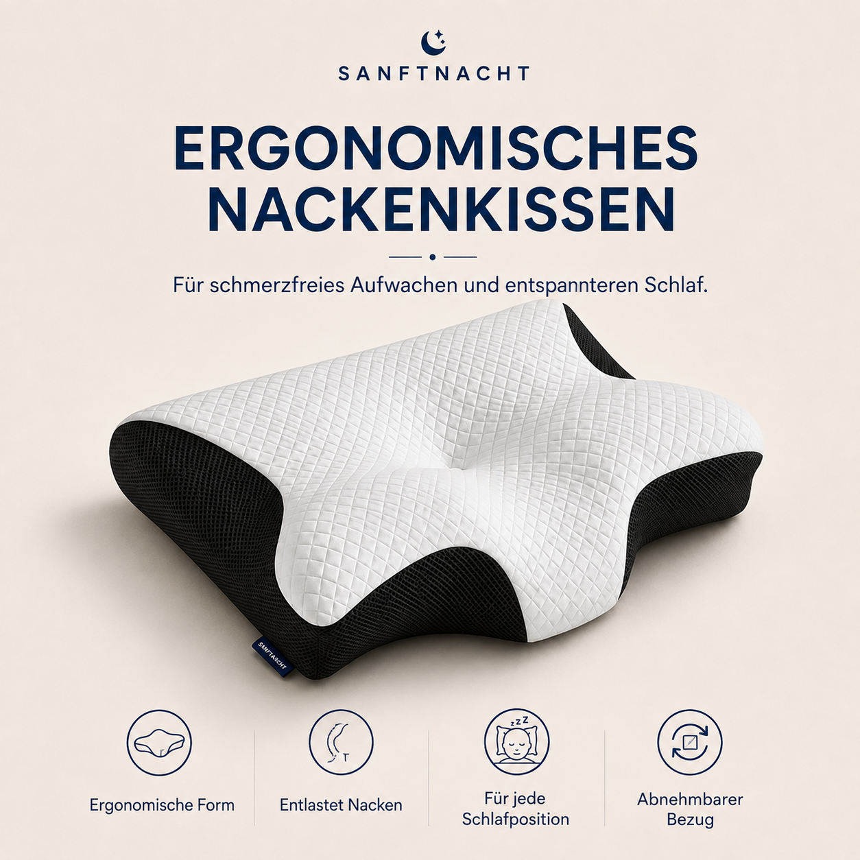 GentleNight Form – Ergonomic Sleeping Pillow