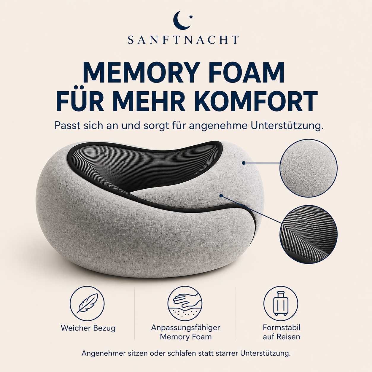 Sanftnacht Travel – Travel Pillow